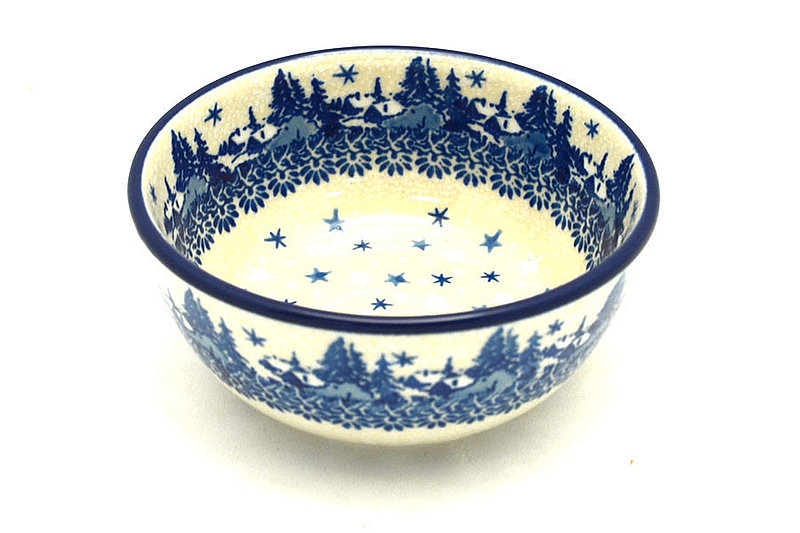 Ceramika Artystyczna Polish Pottery Bowl - Ice Cream/Dessert - Starry Night 017-2329a (Ceramika Artystyczna)