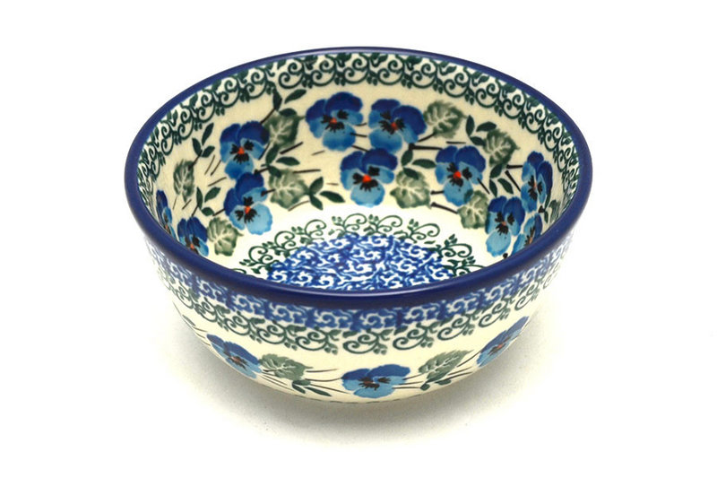 Ceramika Artystyczna Polish Pottery Bowl - Ice Cream/Dessert - Winter Viola 017-2273a (Ceramika Artystyczna)