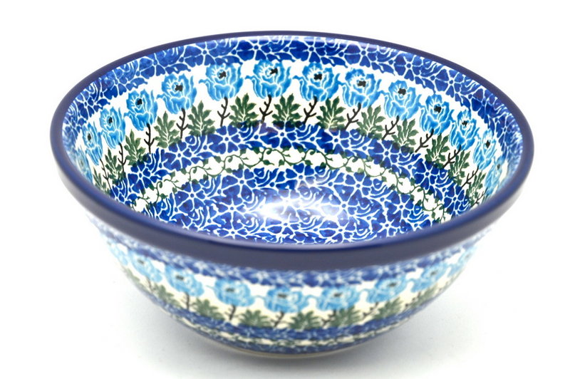 Ceramika Artystyczna Polish Pottery Bowl - Large Nesting (7 1/2") - Antique Rose 057-1390a (Ceramika Artystyczna)