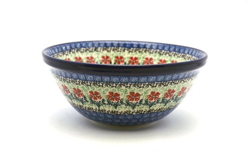 Ceramika Artystyczna Polish Pottery Bowl - Large Nesting (7 1/2") - Maraschino 057-1916a (Ceramika Artystyczna)