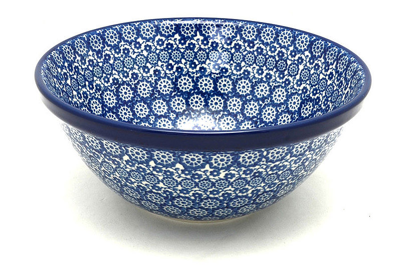 Ceramika Artystyczna Polish Pottery Bowl - Large Nesting (7 1/2") - Midnight 057-2615a (Ceramika Artystyczna)