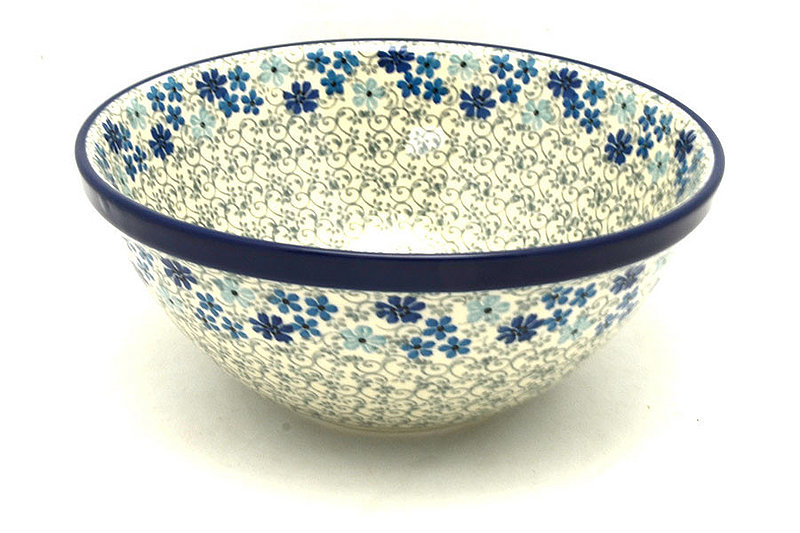 Polish Pottery Bowl - Large Nesting (7 1/2") - Sea Blossom