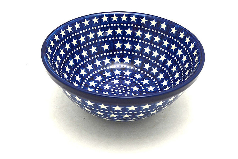 Ceramika Artystyczna Polish Pottery Bowl - Large Nesting (7 1/2") - Starlight 057-119a (Ceramika Artystyczna)