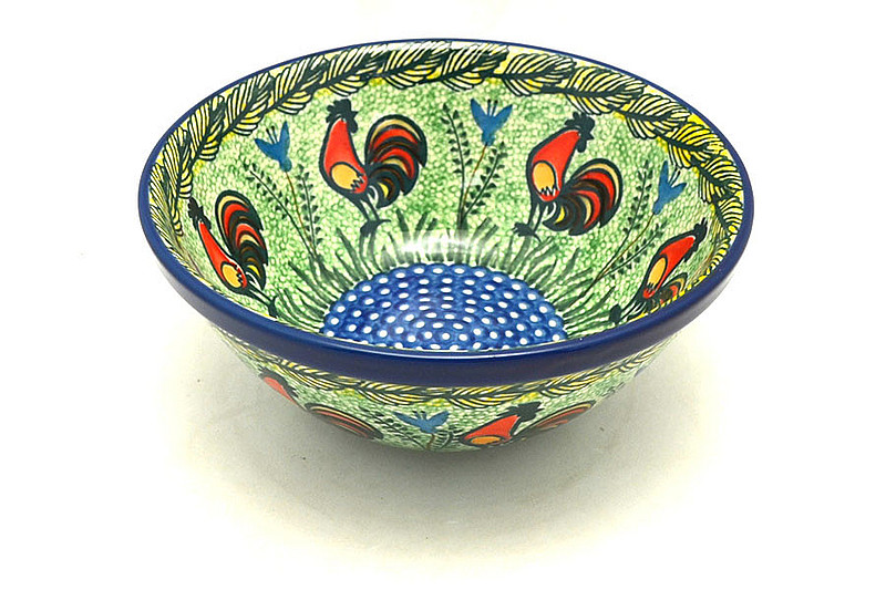 Ceramika Artystyczna Polish Pottery Bowl - Large Nesting (7 1/2") - Unikat Signature U2663 057-U2663 (Ceramika Artystyczna)