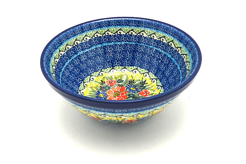 Ceramika Artystyczna Polish Pottery Bowl - Large Nesting (7 1/2") - Unikat Signature U4610 057-U4610 (Ceramika Artystyczna)