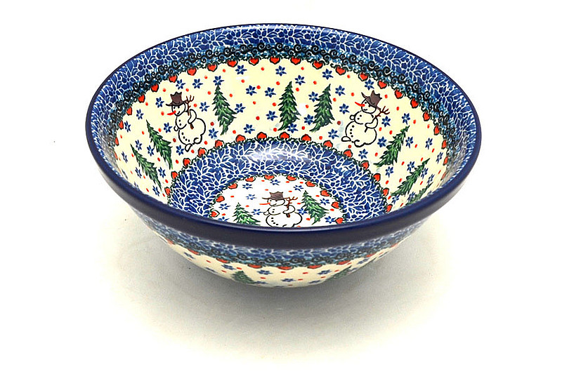 Ceramika Artystyczna Polish Pottery Bowl - Large Nesting (7 1/2") - Unikat Signature U4661 057-U4661 (Ceramika Artystyczna)