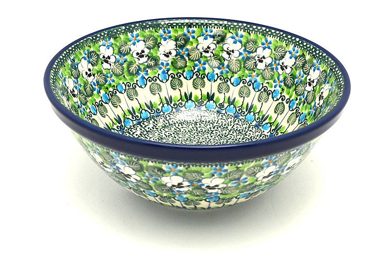 Ceramika Artystyczna Polish Pottery Bowl - Large Nesting (7 1/2") - Unikat Signature U4795 057-U4795 (Ceramika Artystyczna)