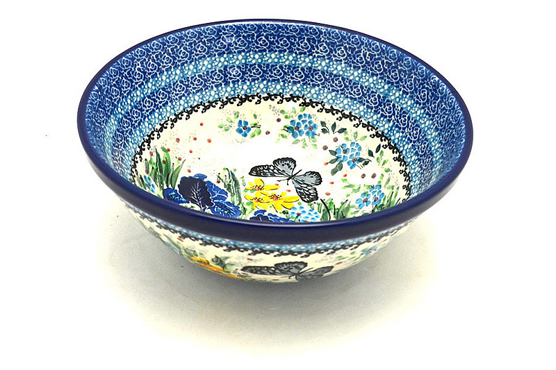 Ceramika Artystyczna Polish Pottery Bowl - Large Nesting (7 1/2") - Unikat Signature U5132 057-U5132 (Ceramika Artystyczna)