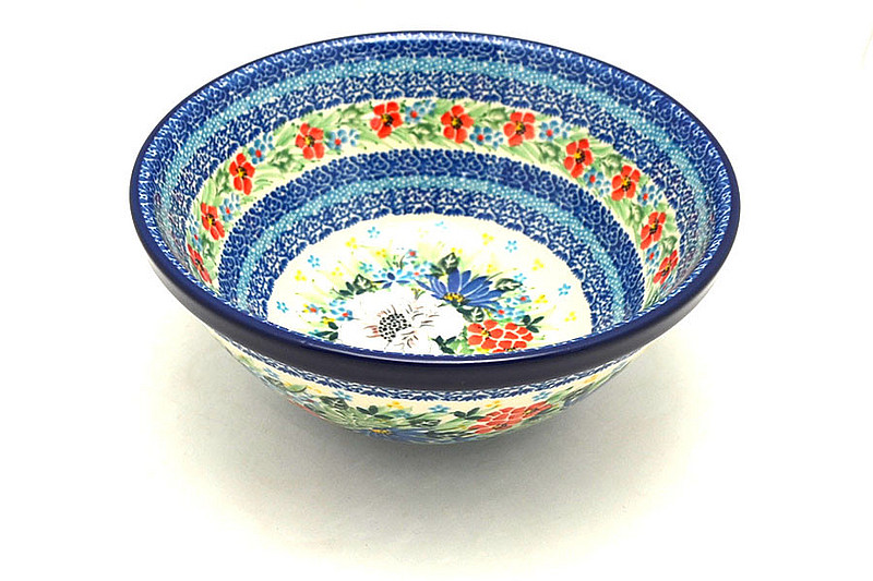Ceramika Artystyczna Polish Pottery Bowl - Large Nesting (7 1/2") - Unikat Signature U5156 057-U5156 (Ceramika Artystyczna)