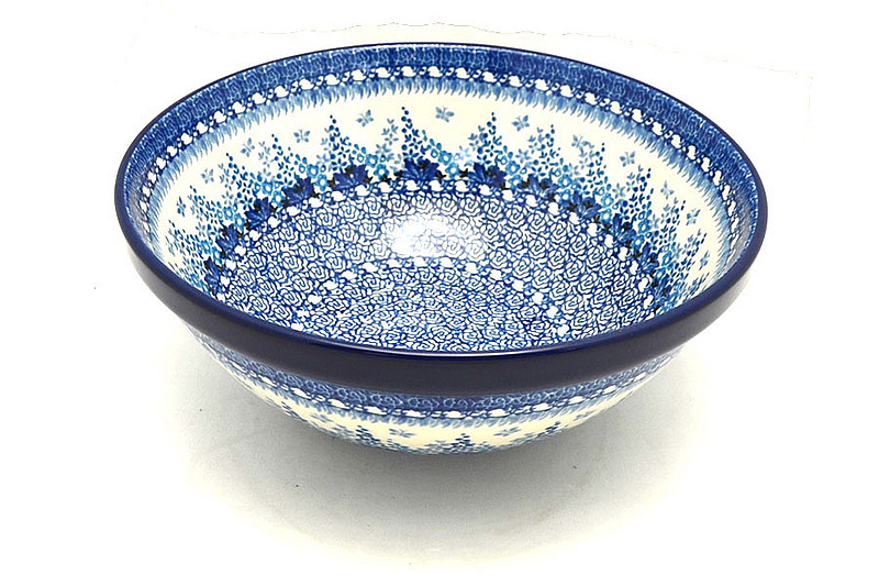 Ceramika Artystyczna Polish Pottery Bowl - Larger Nesting (9") - Blue Sage 056-3277a (Ceramika Artystyczna)