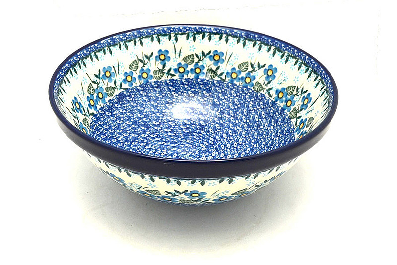 Ceramika Artystyczna Polish Pottery Bowl - Larger Nesting (9") - Parisian Posies 056-2272a (Ceramika Artystyczna)