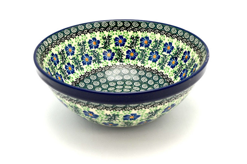 Ceramika Artystyczna Polish Pottery Bowl - Larger Nesting (9") - Sweet Violet 056-1538a (Ceramika Artystyczna)
