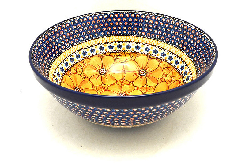 Ceramika Artystyczna Polish Pottery Bowl - Larger Nesting (9") - Unikat Signature U408B 056-U408B (Ceramika Artystyczna)