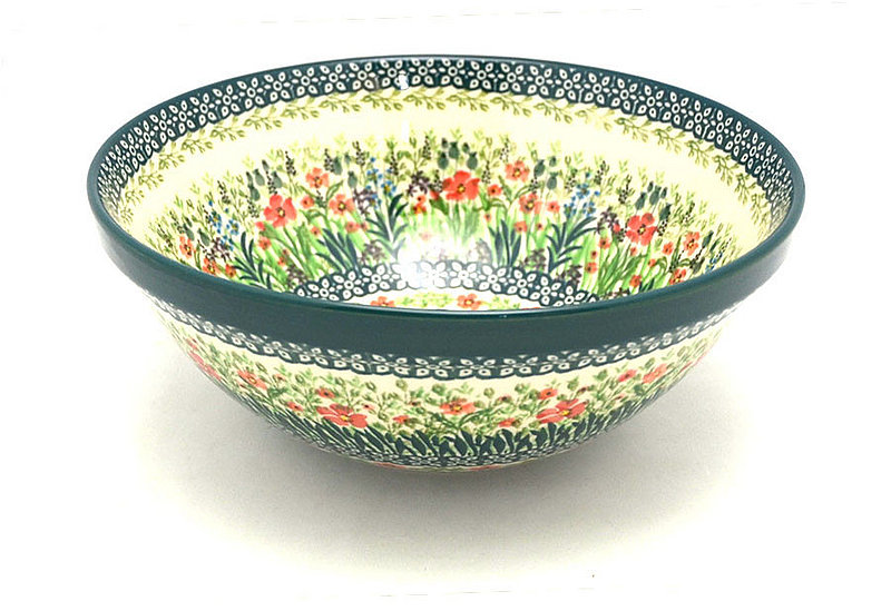 Ceramika Artystyczna Polish Pottery Bowl - Larger Nesting (9") - Unikat Signature U4335 056-U4335 (Ceramika Artystyczna)