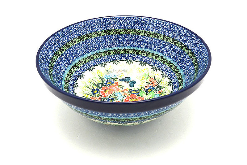 Ceramika Artystyczna Polish Pottery Bowl - Larger Nesting (9") - Unikat Signature U4553 056-U4553 (Ceramika Artystyczna)