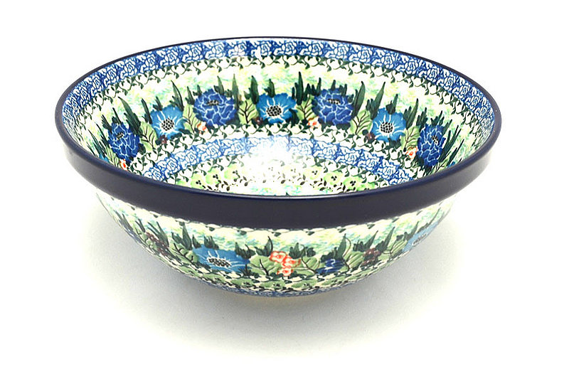 Ceramika Artystyczna Polish Pottery Bowl - Larger Nesting (9") - Unikat Signature U4572 056-U4572 (Ceramika Artystyczna)
