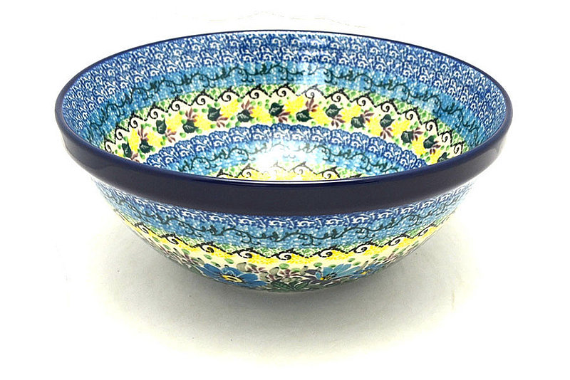 Ceramika Artystyczna Polish Pottery Bowl - Larger Nesting (9") - Unikat Signature U4613 056-U4613 (Ceramika Artystyczna)