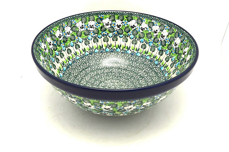 Ceramika Artystyczna Polish Pottery Bowl - Larger Nesting (9") - Unikat Signature U4795 056-U4795 (Ceramika Artystyczna)
