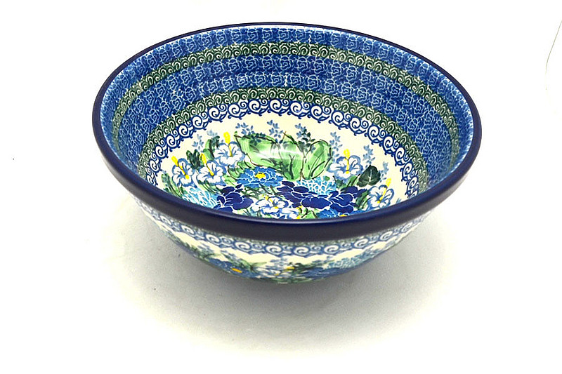 Ceramika Artystyczna Polish Pottery Bowl - Larger Nesting (9") - Unikat Signature U5138 056-U5138 (Ceramika Artystyczna)
