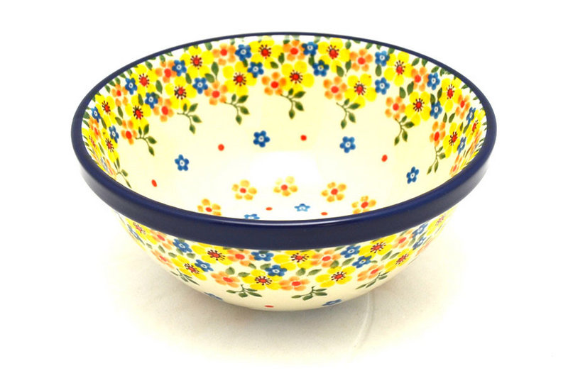 Ceramika Artystyczna Polish Pottery Bowl - Medium Nesting (6 1/2") - Buttercup 058-2225a (Ceramika Artystyczna)