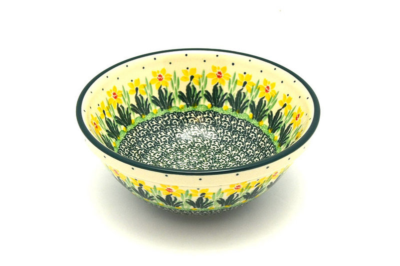 Ceramika Artystyczna Polish Pottery Bowl - Medium Nesting (6 1/2") - Daffodil 058-2122q (Ceramika Artystyczna)