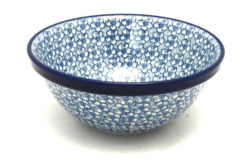 Ceramika Artystyczna Polish Pottery Bowl - Medium Nesting (6 1/2") - Daisy Flurry 058-2176a (Ceramika Artystyczna)