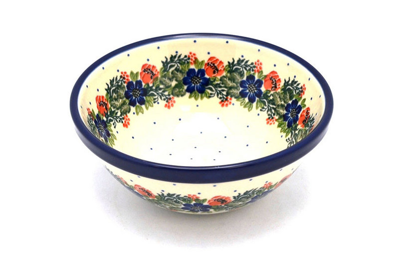 Ceramika Artystyczna Polish Pottery Bowl - Medium Nesting (6 1/2") - Garden Party 058-1535a (Ceramika Artystyczna)