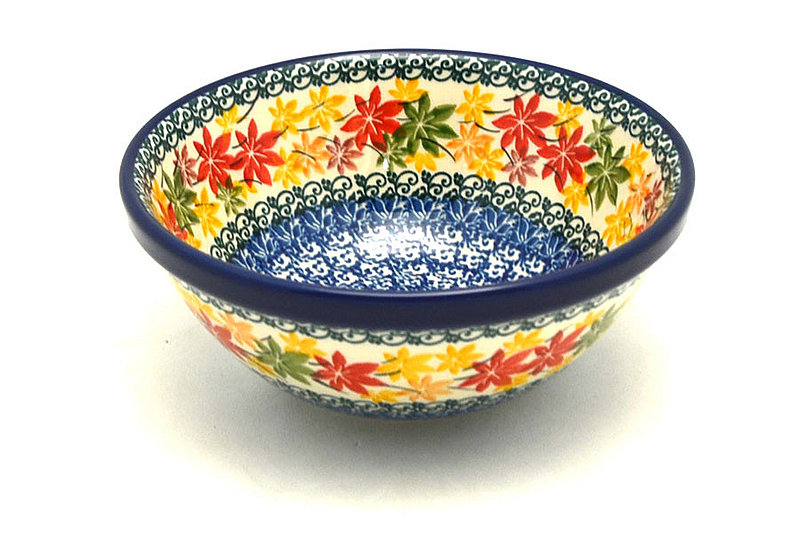 Ceramika Artystyczna Polish Pottery Bowl - Medium Nesting (6 1/2") - Maple Harvest 058-2533a (Ceramika Artystyczna)