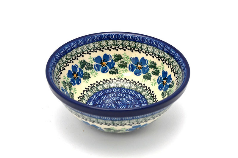 Ceramika Artystyczna Polish Pottery Bowl - Medium Nesting (6 1/2") - Morning Glory 058-1915a (Ceramika Artystyczna)
