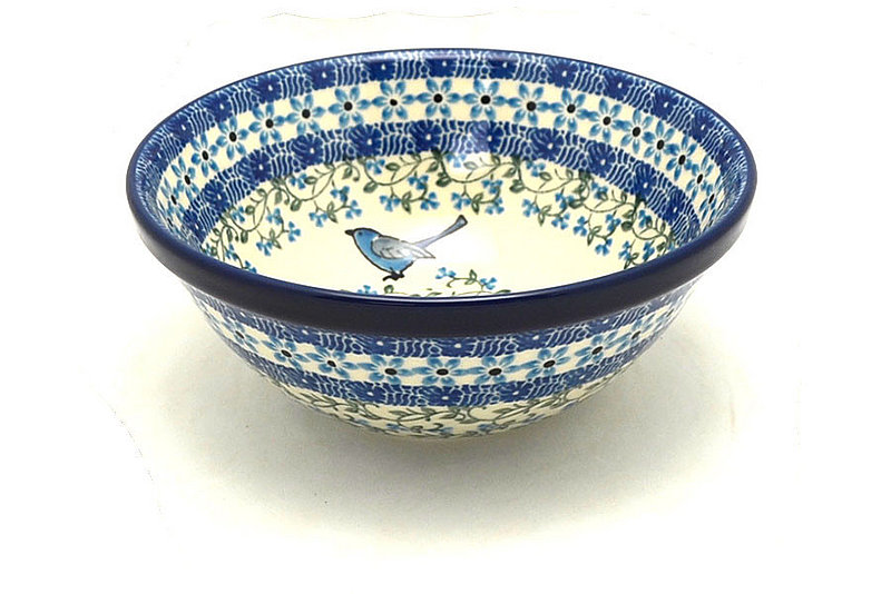 Ceramika Artystyczna Polish Pottery Bowl - Medium Nesting (6 1/2") - Song Bird 058-1932a (Ceramika Artystyczna)
