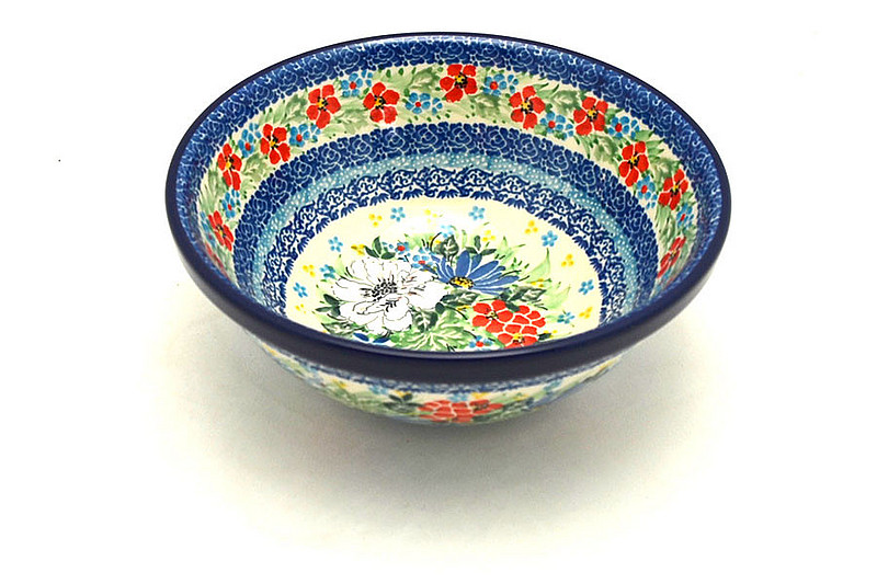 Ceramika Artystyczna Polish Pottery Bowl - Medium Nesting (6 1/2") - Unikat Signature - U5156 058-U5156 (Ceramika Artystyczna)