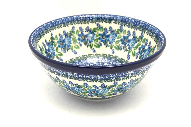 Polish Pottery Bowl - Medium Nesting (6 1/2") - Wild Indigo