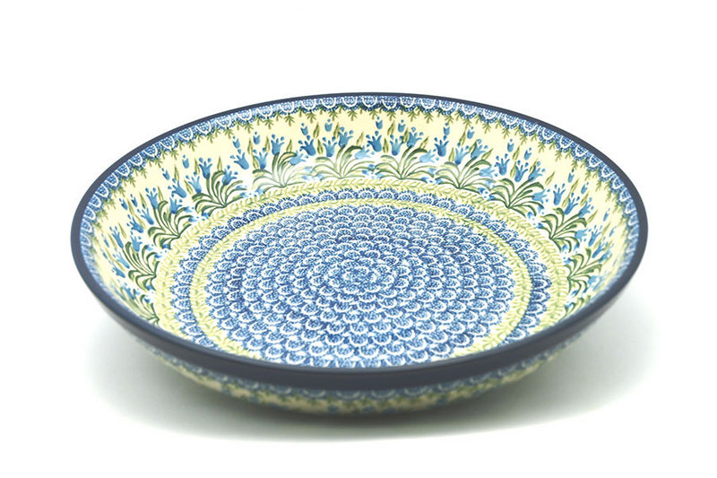 Ceramika Artystyczna Polish Pottery Bowl - Pasta Serving - Large - Blue Bells 115-1432a (Ceramika Artystyczna)