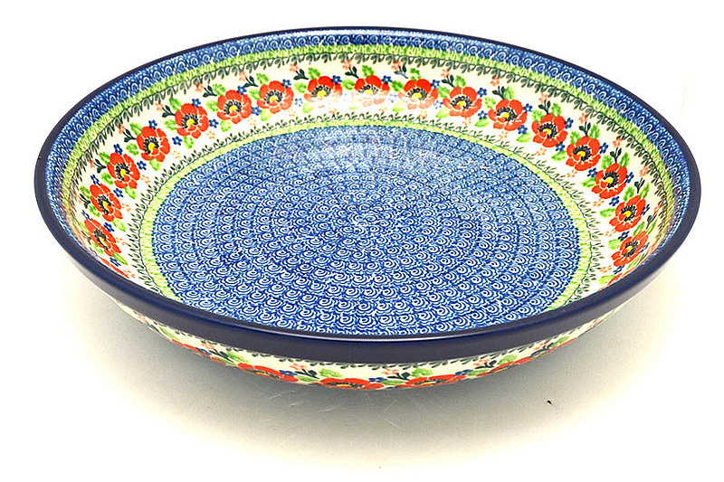 Ceramika Artystyczna Polish Pottery Bowl - Pasta Serving - Large - Danish Garden 115-3219a (Ceramika Artystyczna)