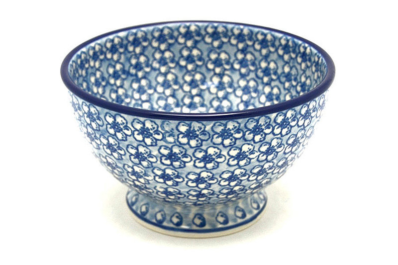 Ceramika Artystyczna Polish Pottery Bowl - Pedestal - Small - Daisy Flurry 206-2176a (Ceramika Artystyczna)