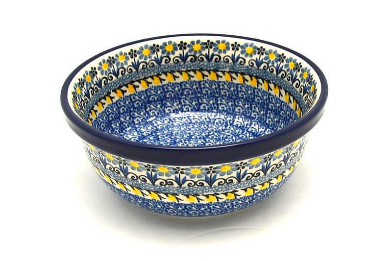 Ceramika Artystyczna Polish Pottery Bowl - Salad - Daisy Maize 209-2178a (Ceramika Artystyczna)