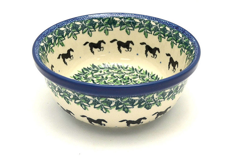 Ceramika Artystyczna Polish Pottery Bowl - Salad - Dark Horse 209-2241a (Ceramika Artystyczna)