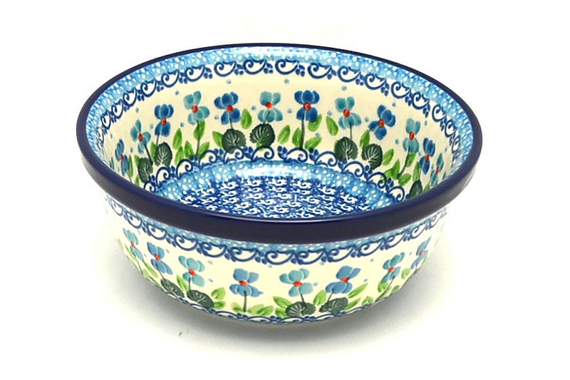 Ceramika Artystyczna Polish Pottery Bowl - Salad - Dutch Iris 209-2668a (Ceramika Artystyczna)