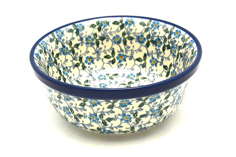 Ceramika Artystyczna Polish Pottery Bowl - Salad - Forget-Me-Knot 209-2089a (Ceramika Artystyczna)