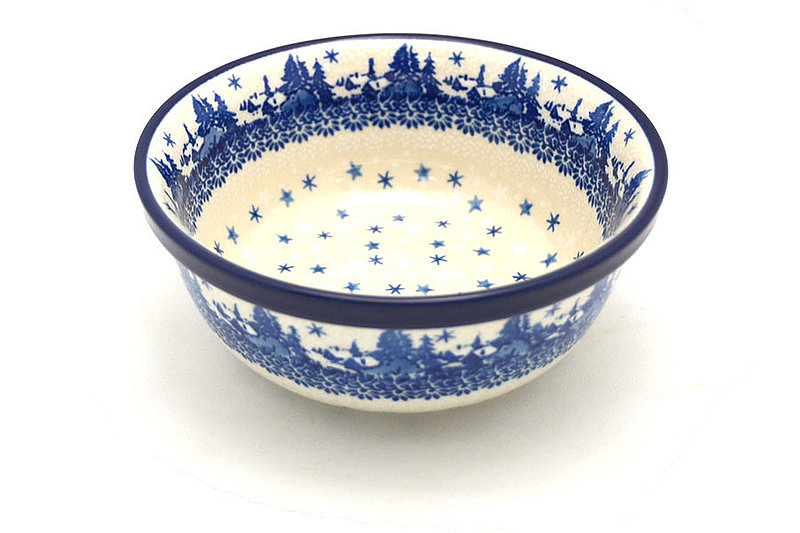Ceramika Artystyczna Polish Pottery Bowl - Salad - Starry Night 209-2329a (Ceramika Artystyczna)