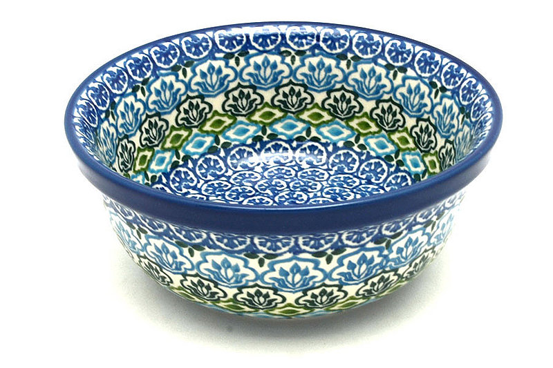 Polish Pottery Bowl - Salad - Tranquil Tide