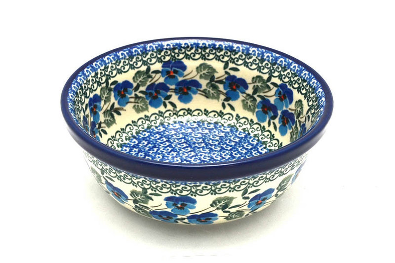Ceramika Artystyczna Polish Pottery Bowl - Salad - Winter Viola 209-2273a (Ceramika Artystyczna)