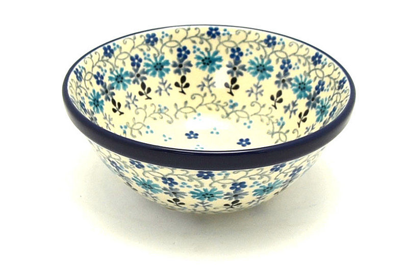 Ceramika Artystyczna Polish Pottery Bowl - Small Nesting (5 1/2") - Bachelor Button 059-2641a (Ceramika Artystyczna)