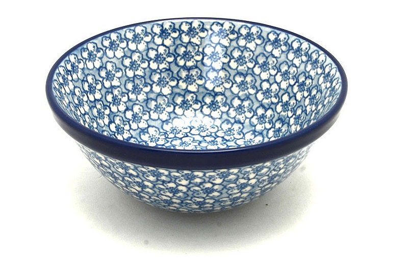 Ceramika Artystyczna Polish Pottery Bowl - Small Nesting (5 1/2") - Daisy Flurry 059-2176a (Ceramika Artystyczna)