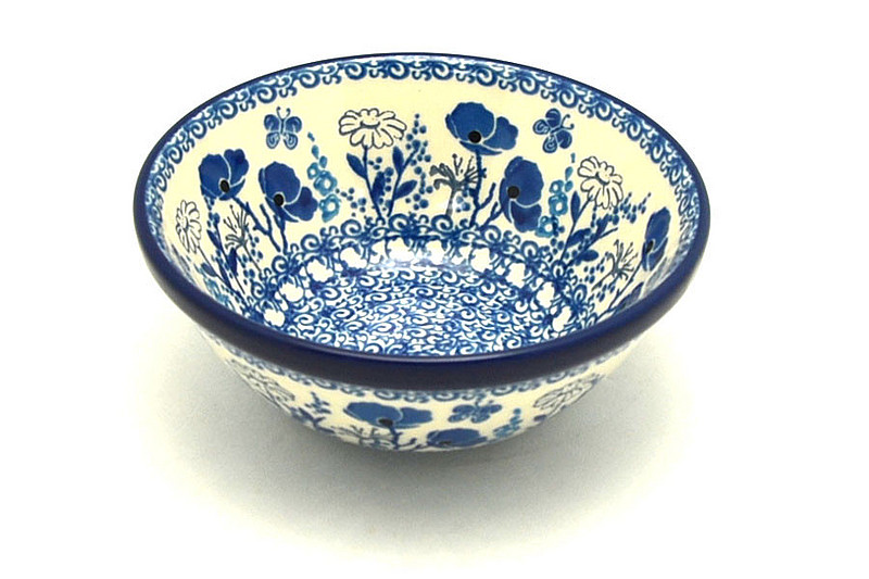 Ceramika Artystyczna Polish Pottery Bowl - Small Nesting (5 1/2") - Evening Poppies 059-2902a (Ceramika Artystyczna)