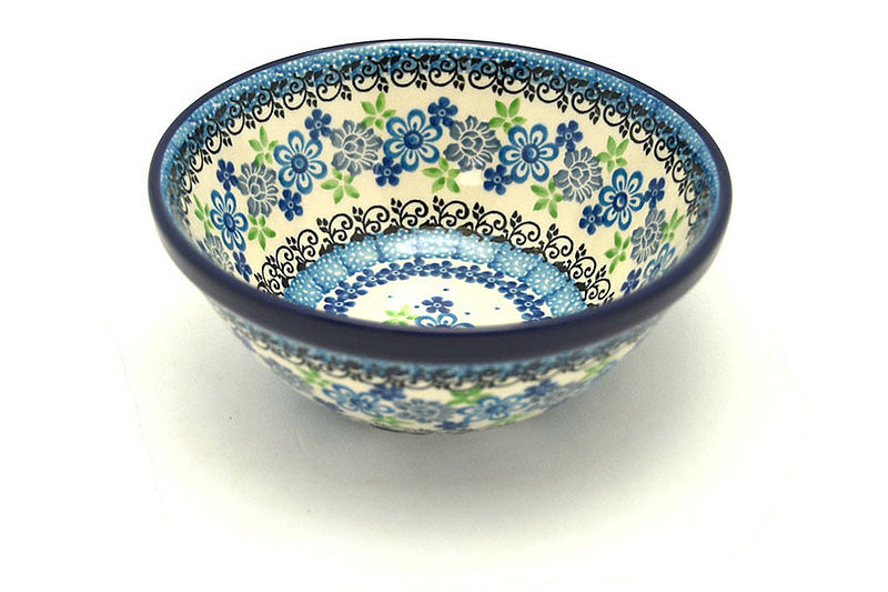 Ceramika Artystyczna Polish Pottery Bowl - Small Nesting (5 1/2") - Flower Works 059-2633a (Ceramika Artystyczna)