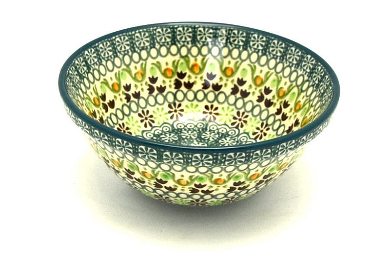 Polish Pottery Bowl - Small Nesting (5 1/2") - Mint Chip