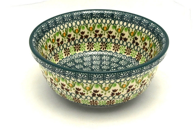Ceramika Artystyczna Polish Pottery Bowl - Soup and Salad - Mint Chip 209-2195q (Ceramika Artystyczna)