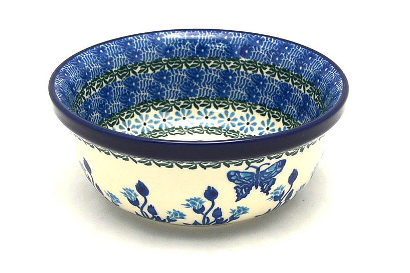 Ceramika Artystyczna Polish Pottery Bowl - Soup and Salad - Sapphire Garden 209-1937a (Ceramika Artystyczna)