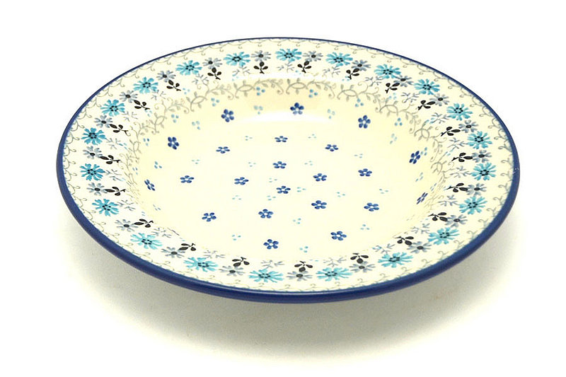 Ceramika Artystyczna Polish Pottery Bowl - Soup/Pasta - Bachelor Button 014-2641a (Ceramika Artystyczna)